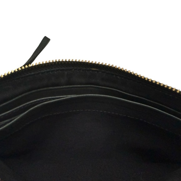 Ann Taylor Black Leather Elegant Wristlet Clutch  Bag - Picture 6 of 9